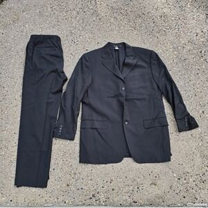 Canali Classic Black Suit for Men Size 52 check pic for measurmemts detail